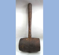 Antique victorian/colonial V.Hvy Wood Mallet Tool Hammer Prim Blacksmith,Amish - £99.41 GBP