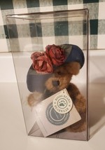 Boyds Bears 6&quot; Plush - Blue Hat, Grey Bow  - £11.50 GBP