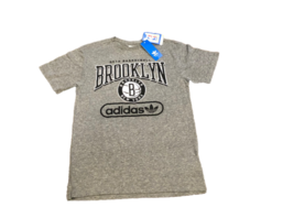 New NWT Brooklyn Nets adidas Originals Tri-Blend Logo Size Small T-Shirt - £17.02 GBP