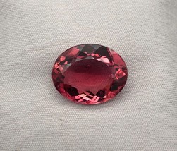 Natural Pink Tourmaline, 9.78 Carat Rich Color, Amazingly Clear, Oval Faceted Ge - £1,136.36 GBP