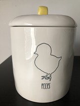 Rae Dunn Artisan Collection by Magenta Peep Chick Outline Canister - £39.16 GBP