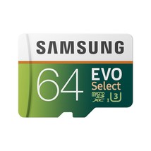 SAMSUNG (MB-ME64GA/AM) 64GB 100MB/s (U3) MicroSDXC EVO Select Memory Card with F - £80.03 GBP