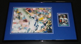 Dave Krieg Signed Framed 11x17 Photo Display Seahawks Milton - £54.50 GBP