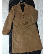 J.Crew Outercoats Topcoat Size 36S Brown Cashmere Wool Blend With Garmen... - £80.95 GBP