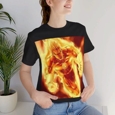 Human Torch Tee: Flame On with FANTASTIC FOURS SHIRT