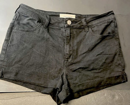 Black Jean Shorts Girls High Rise Super Stretch Shortie Shorts Pac Sun  Size 29 - £6.38 GBP