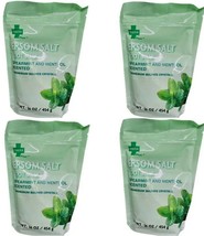 Lot 4 x Thera Plus Foot Soak Spearmint And Menthol Epsom Salt 16 oz Ea S... - $19.68
