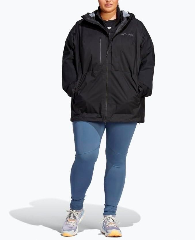 Adidas TERREX Xploric RAIN.RDY Hiking Jacket Women's Plus size 4X, Black HN2944 Item image 8