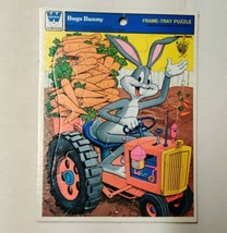 Vintage 1975 Looney Tunes Warner Bros BUGS BUNNY Carrot Farm Frame-Tray ... - $19.80