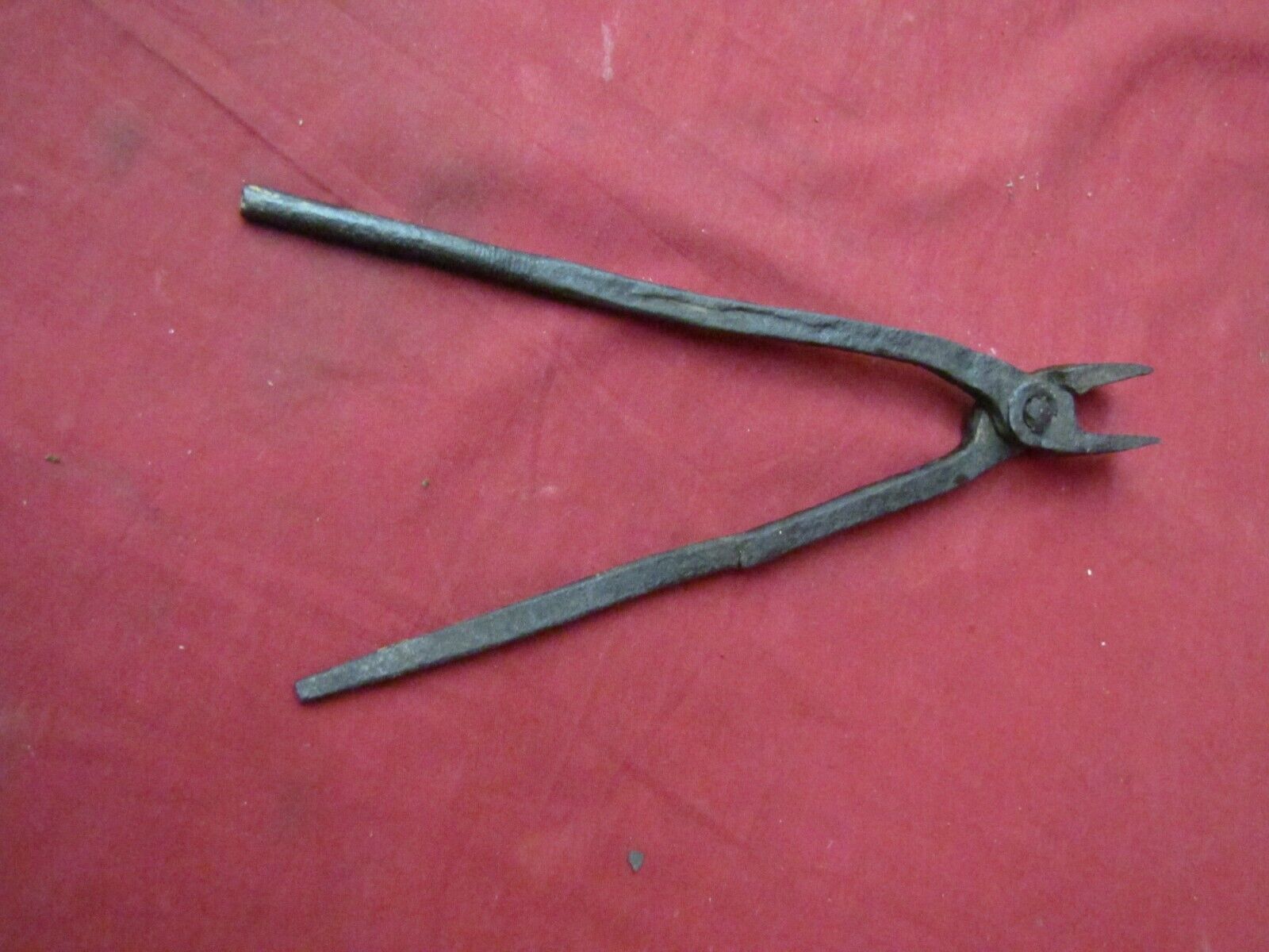 Vintage Handmade Blacksmith Metal Tongs #3 - $29.69