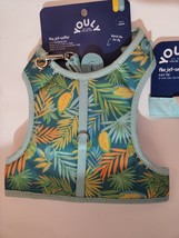 Youly The Jet-Setter 3Pc Cat Harness/ Lead/ &amp; Tie Set S/M Tropical Palm - £14.90 GBP