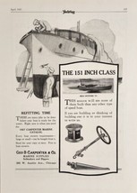 1927 Print Ad Carpenter &amp; Co. Marine Supplies Miss Spitfire VI Race Boat Chicago - £16.22 GBP