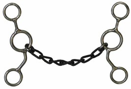 Western Saddle Horse 5&quot; Sweet Iron Chain Mouth Bit Jr Cowhorse Goes on Bridle - £19.75 GBP