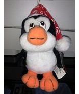 Vintage 1998 Coca-Cola Stuffed Plush Penguin Christmas Ornament - $279.97 MXN