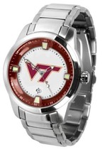 Virginia Tech Hokies Mens Titan Steel Watch - £135.11 GBP
