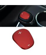 Stainless Steel Car Gear Shift Knob Cover Color: Stainless Gear-Red - $13.99