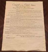 Bill of Rights Parchment - Large Poster Replica - $178.90 MXN