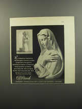 1953 C.D. Peacock Boehm Porcelain Advertisement - La Madonna and St. Maria - £14.77 GBP