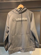 Under Armour Men&#39;s Coldgear Gray Hoodie Loose Fit Size Small - $19.26