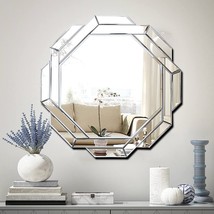 Helicoid Frameless Beveled Decor Silver Polished Mirror for Wall Decorating HFY  - £130.00 GBP+