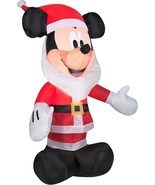 42&quot; Blow Up Inflatable Mickey Mouse with Santa Beard Outdoor Yard Decora... - $68.58 CAD