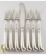 D&amp;J Welby Sterlingsilber Flatware Satz 6 Gabel Und 1 Butter Messer Londo... - €2.365,65 EUR