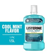 Listerine Cool Mint Antiseptic Mouthwash, For Bad Breath &amp; Plaque Oral C... - $13.20
