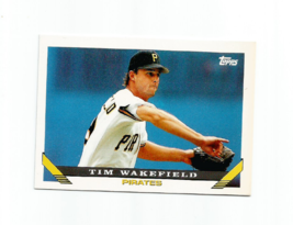 Tim Wakefield (Pittsburgh Pirates) 1993 Topps Rookie Card #163 - £3.92 GBP