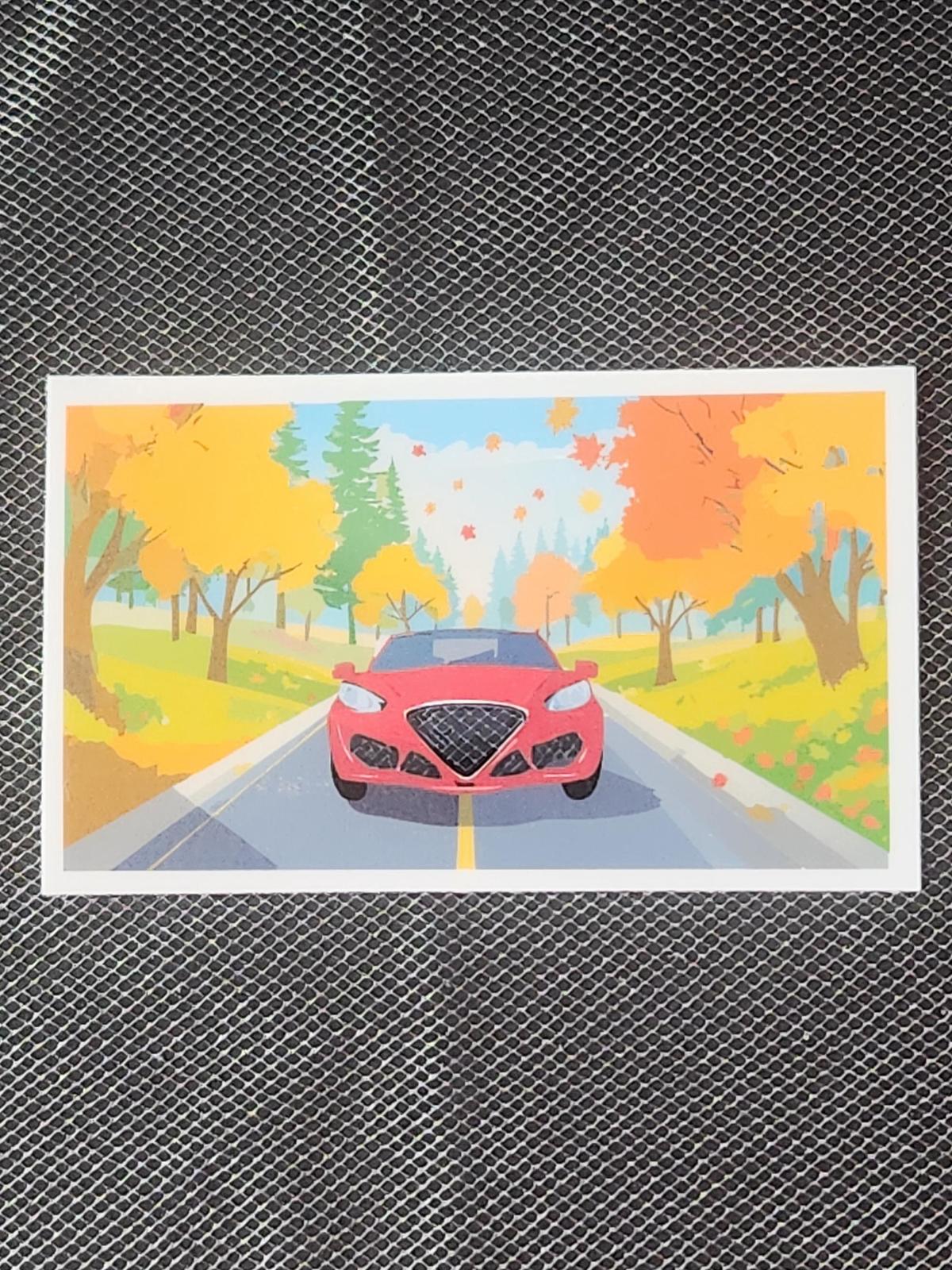 Red Car Sticker - $1.65