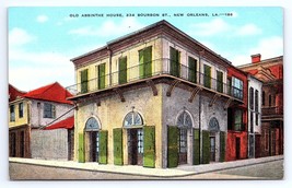 Postcard Old Absinthe House 234 Bourbon Street New Orleans Louisiana LA - £2.89 GBP