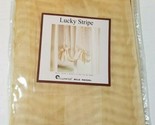 Stylemaster Belle Maison Lucky Stripe Gold Novelty Sheer Panel 60&quot;X 84&quot; - $12.99