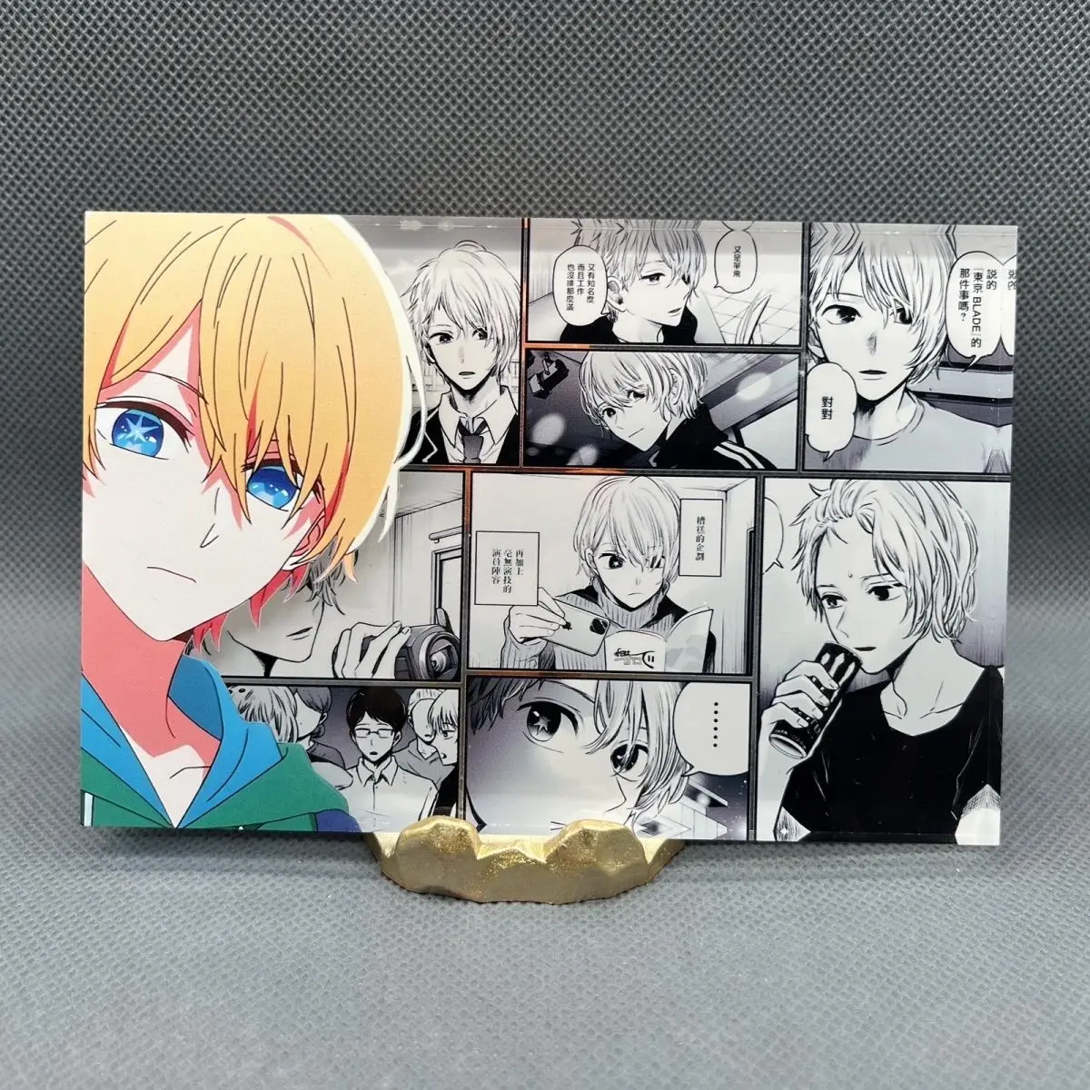 Hoshino Aquamarin Acrylic Brick [OSHI NO KO] Peripherals Bedroom Cute De... - $18.47