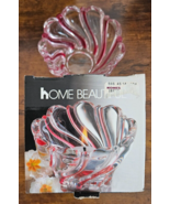 Home Beautiful  Candy Cane Swirl  Candleholder  Candy Dish  2 1/2&quot;  Bran... - $16.27 CAD