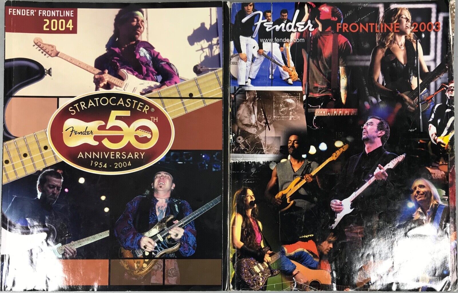 2004 FENDER FRONTLINE CATALOG Stratocaster 50th (19542004) + 2003 Full