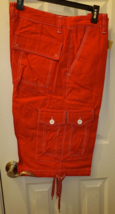 Member&#39;s Property Men&#39;s Cargo Shorts Red W White Size 34 New W Tags - £22.39 GBP