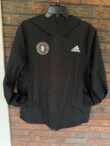 Adidas Primegreen Rain Rdy Large Black Ancient City SC Logo Hood Jacket ... - £25.97 GBP