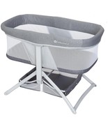 Baby Trend 2in1 Quick Foldable Travel Crib Portable Rocking Bassinet Grey - $84.15
