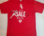 Chicago White Sox Chris Sale #49 Red T-Shirt Men&#39;s Sz M Facsimile Autograph - $12.82
