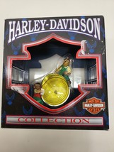 Harley Davidson Motorcycle Headlight Shaped Ornament Christmas Elves Pol... - £8.87 GBP
