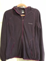 Warm Women&#39;s SMALL Columbia purple  Long Sleeve Zipper Hoodie Jacket - £10.05 GBP