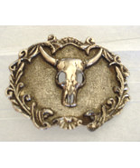 Cowboy or Cowgirl Western Belt Buckles Bulls Head Bull Skull - $39.99