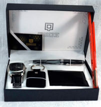 QBOS Watch Gift Set - Watch Pen Keychain  Notepad Retail $250 - £52.07 GBP