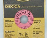 Gloria Mann - Why Do Fools Fall In Love/Partners For Life 45rpm DECCA PR... - $22.72