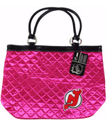 New NEW JERSEY DEVILS Pink Quilted Hobo Bag PURSE NHL Hockey NWT Free Sh... - £17.80 GBP