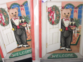 PEGGY JO ACKLEY 10 Christmas Party Invitations Vintage 1983 Bear as the Butler - £18.67 GBP