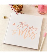 Polaroid Bridal Shower Guest Book Blank Pages Rose Gold Guest Book 8.5 S... - £34.61 GBP