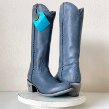 NEW Lane PLAIN JANE Tall Blue Cowboy Boots Womens 9 Leather Western Wear... - $232.65