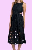 $158 Sam Edelman Women's Embroidered Side-Cutout MIDI Dress Size: 12 - B... - $44.06