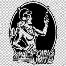 Space Girls Unite! Cotton T-SHIRT Stem Astrophysics Engineering Nasa Chemistry - £13.93 GBP+
