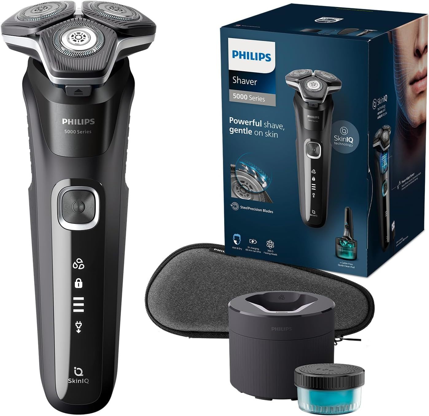 Philips Shaver S5000 - Wet and Dry Electric Shaver for Men, Technology - $329.00